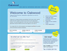 Tablet Screenshot of oakwoodfarmservices.co.uk